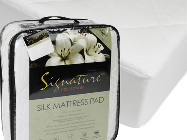 silk mattress pad king
