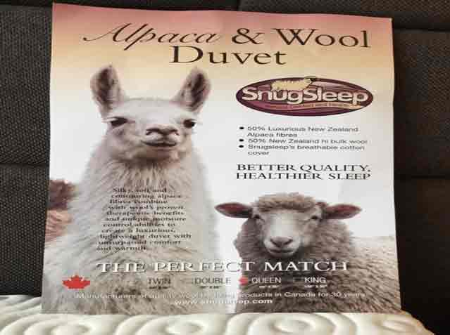 Alpaca Wool Quilt By Snugsleep Made In Canada North Vancouver