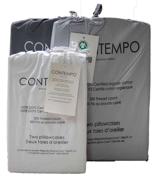 CONTEMPO ORGANIC COTTON SHEETS AND DUVET COVERS. AWESOME PRICES