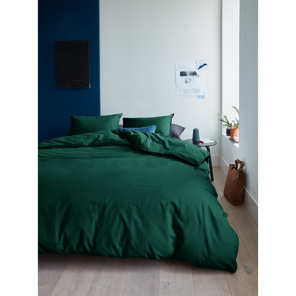 Organic Dark Green Cotton Duvet Cover Set - Jo & Me <font color="red"> $169.98 – $189.98</font> 